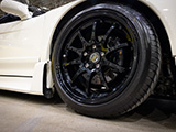 Black Volk Racing Wheel on White NSX