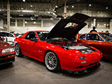 Red FC Mazda RX-7 at Wekfest Chicago