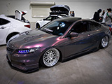 Bagged Purple Honda Accord Coupe with Lost Cause Crew
