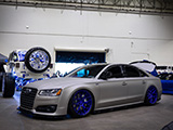 Bagged Audi S8 at Wekfest Chicago