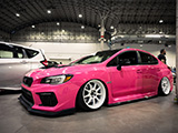 Pink Subarui WRX STI at Wekfest Chicago