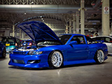 Blue S13 Nissan With Front End Conversion