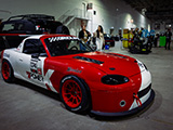 Red and White K-Power Industries Mazda Miata