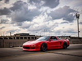 Red Acura NSX Leaving Wekfest at Navy Pier