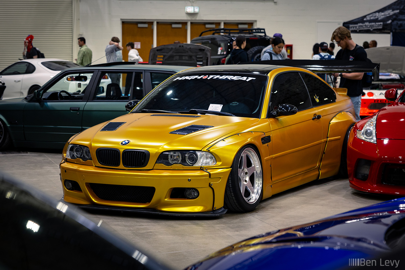 Golden BMW M3 at Wekfest Chicago