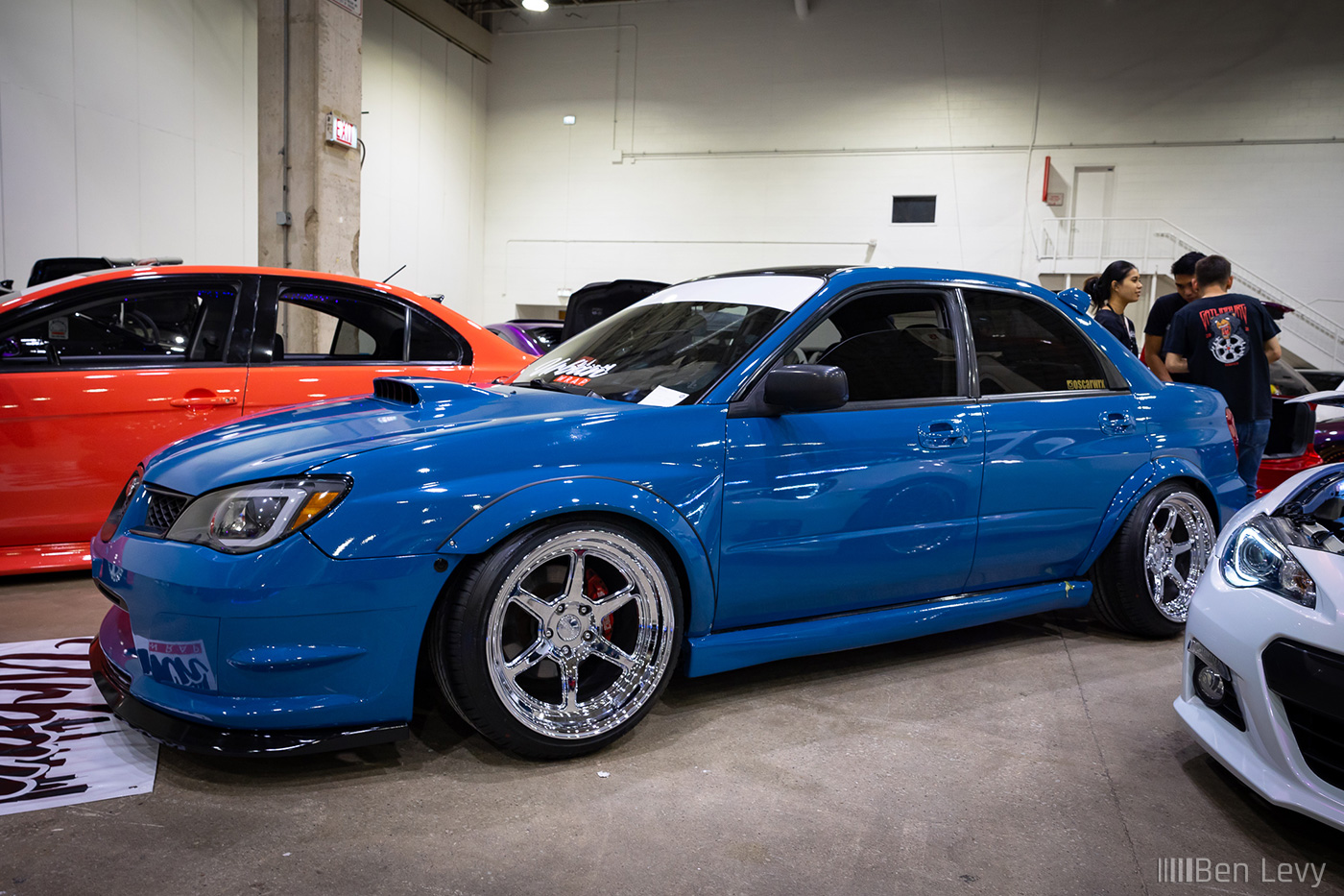 Blue Wrapped Subaru WRX