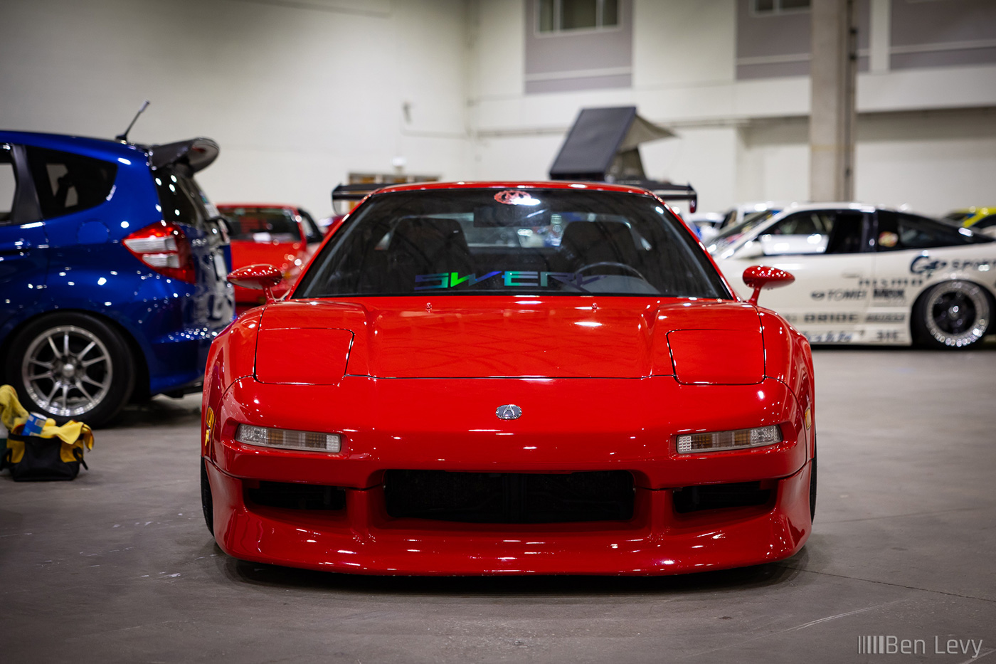Front of Red 1st Gen Acura NSX