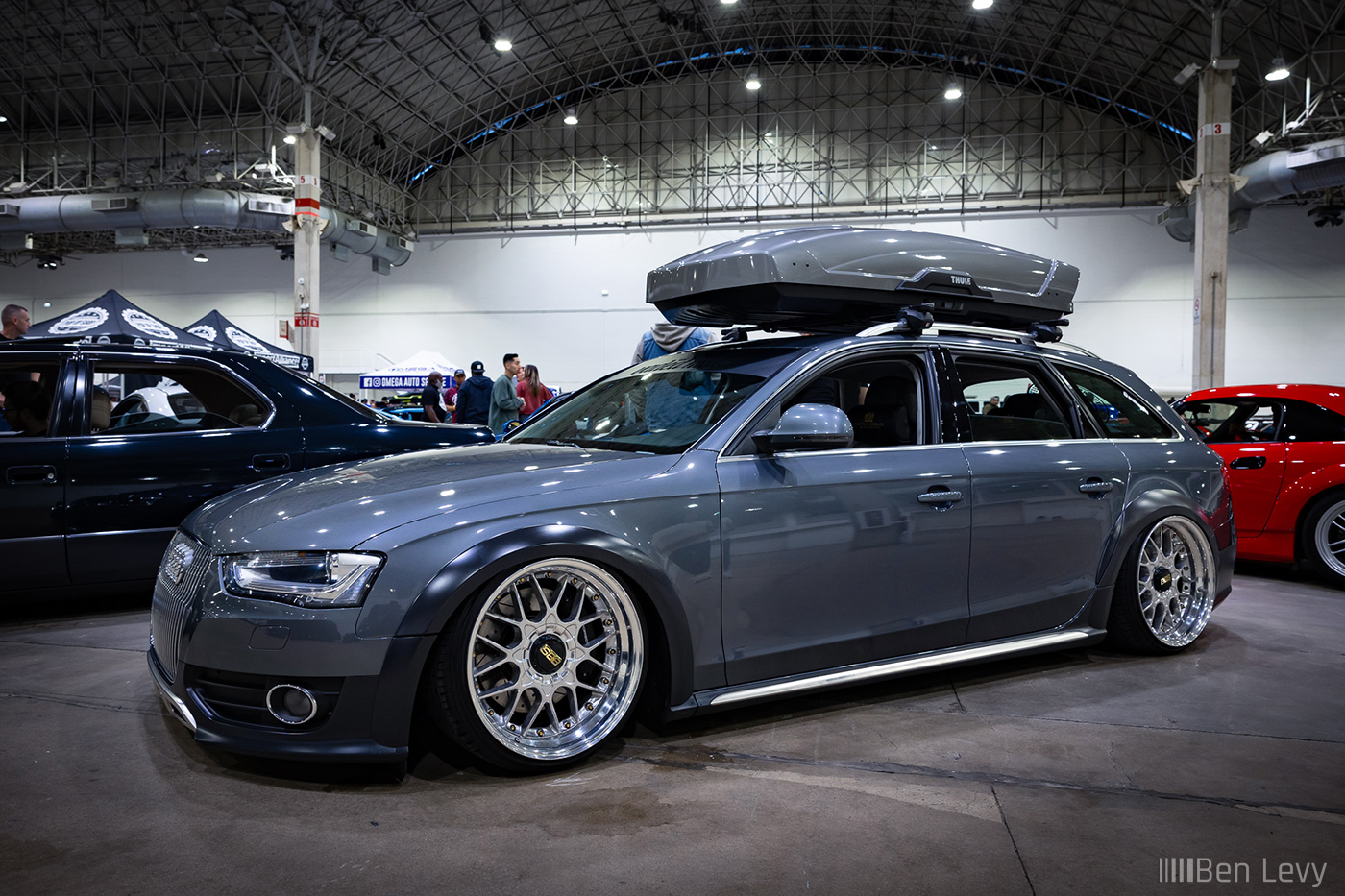 Bagged, Grey Audi Allroad at Wekfest Chicago