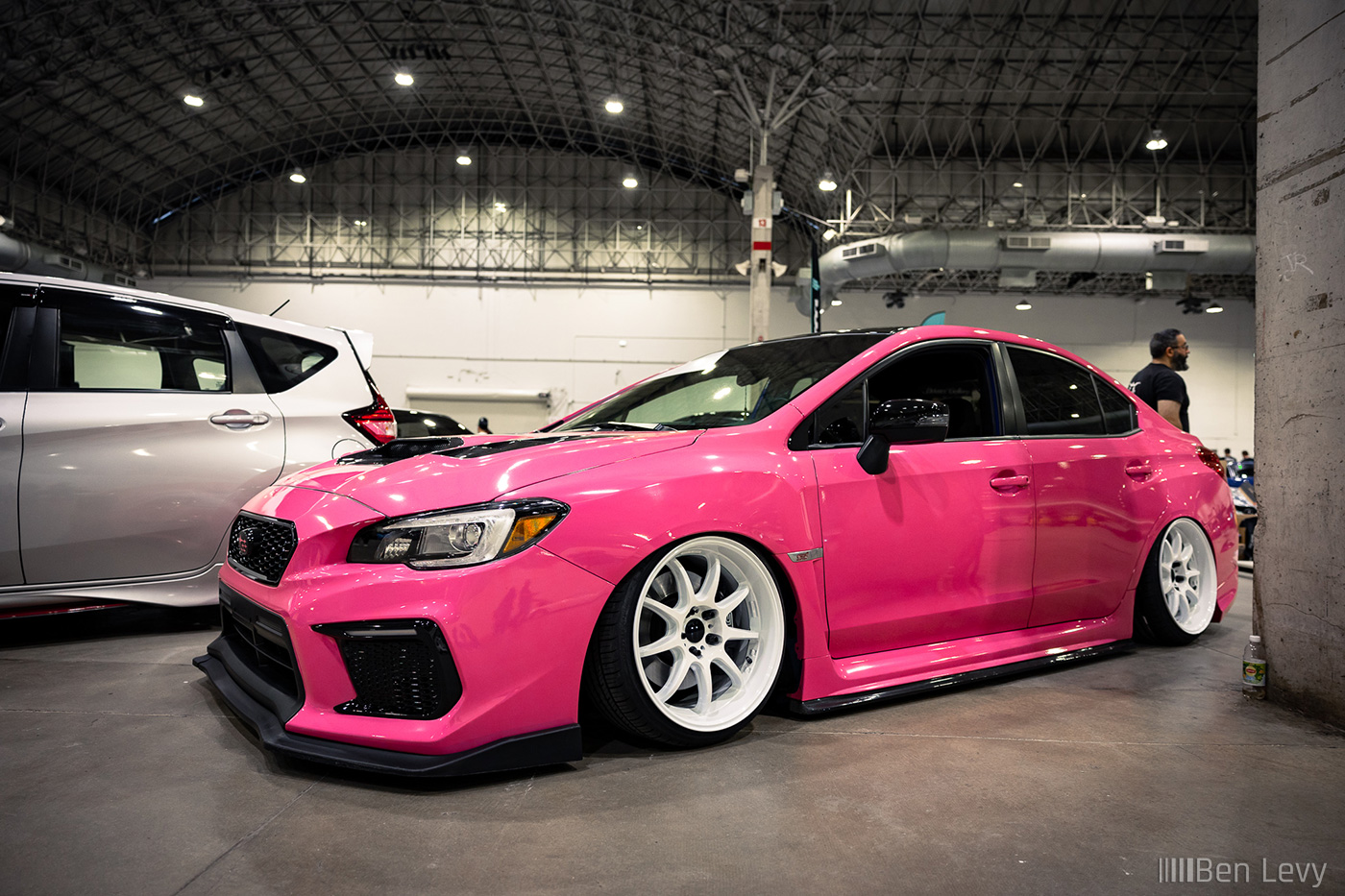 Pink Subarui WRX STI at Wekfest Chicago