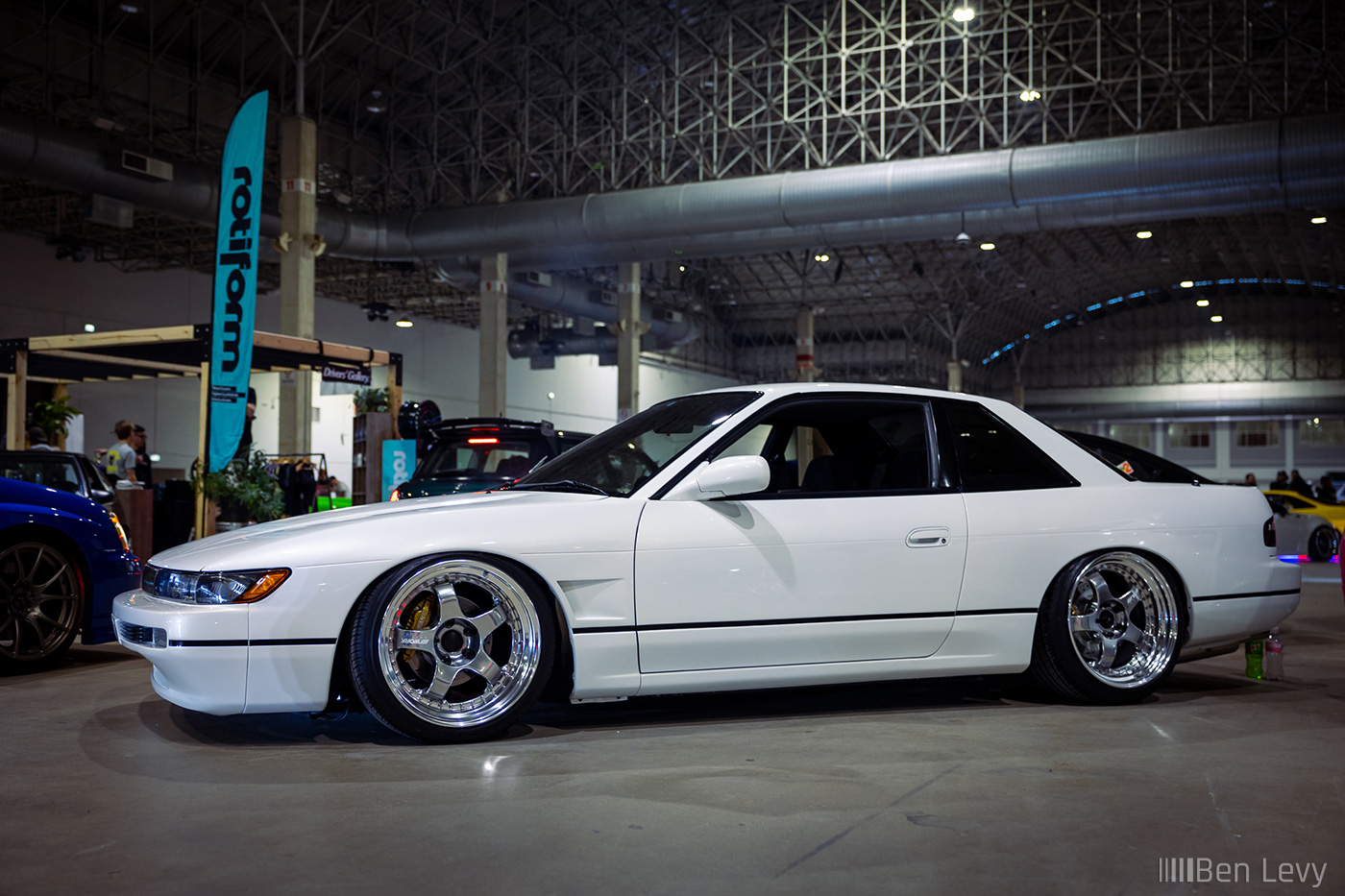 White S13 Nissan 240SX Coupe at Wekfest Chicago