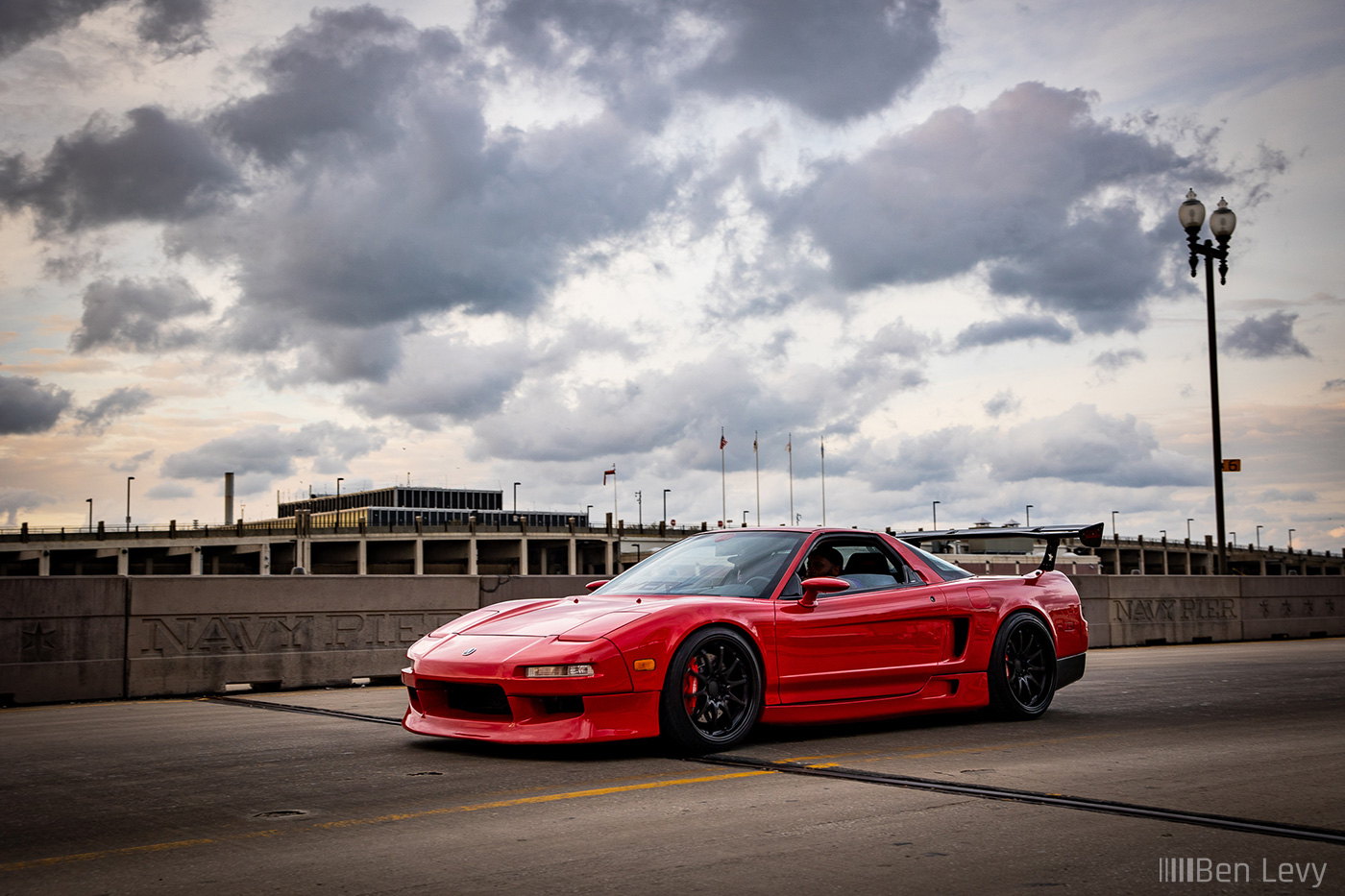 Red Acura NSX Leaving Wekfest at Navy Pier