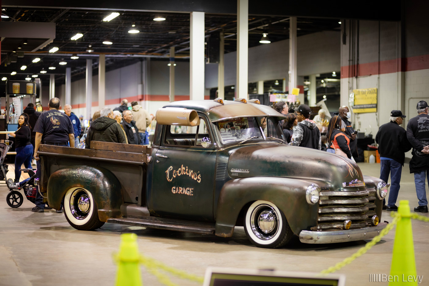 Chevrolet 3100 Pickup with Cochino's Garage on the Side