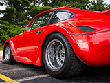 Wide BBS Wheels on Red Porsche 911