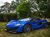 Blue McLaren 600LT at Supercar Sunday