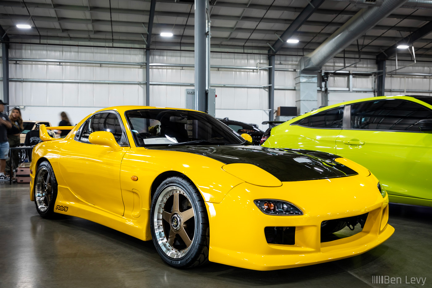 Yellow FD RX-7 at Cars and Culture Car Show
