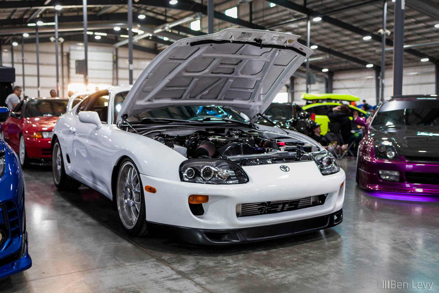 White Toyota Supra at Cars and Culture Opener