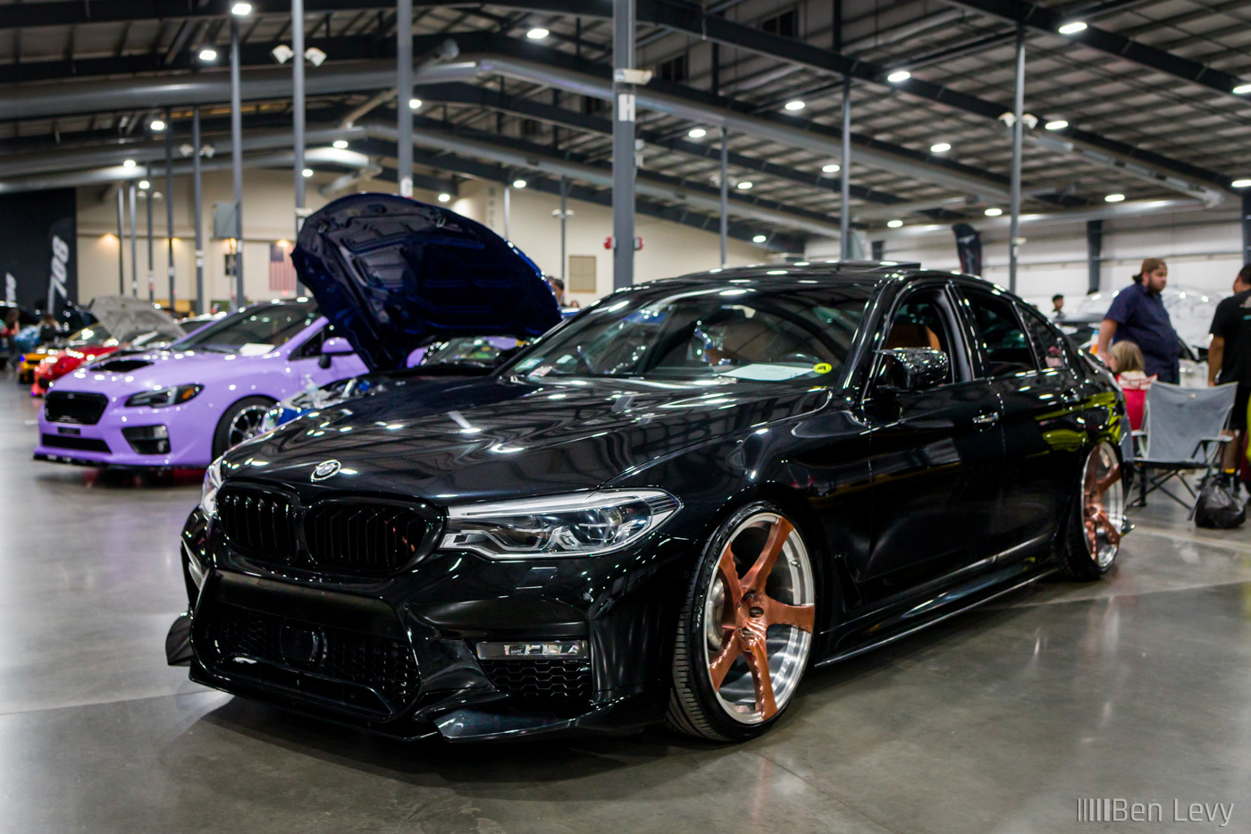 Black BMW 540i M Sport at Cars and Culture Show
