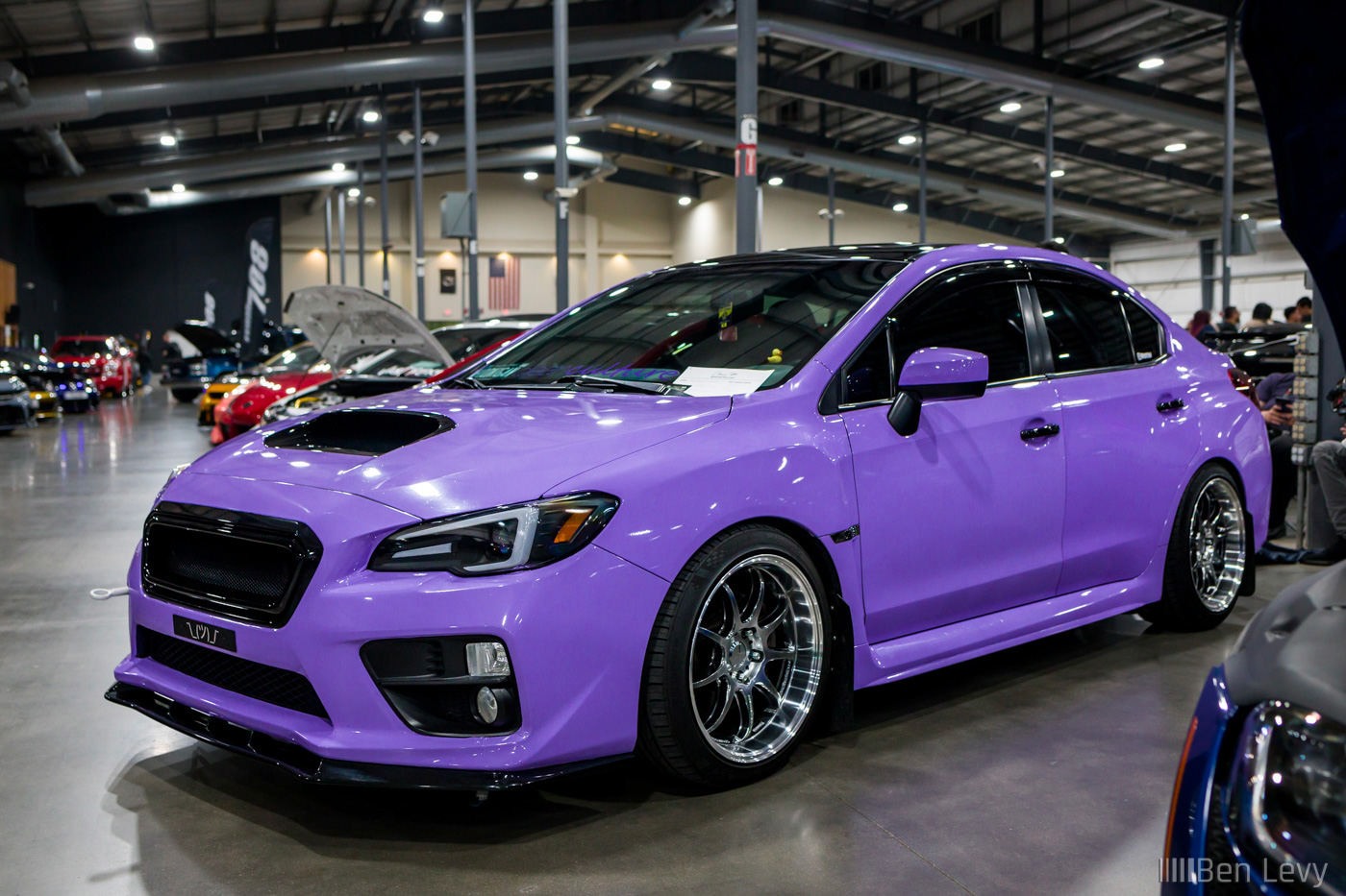 Purple Wrap on Subaru WRX Sedan