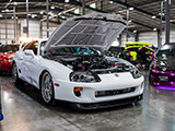 White Toyota Supra at Cars and Culture Opener