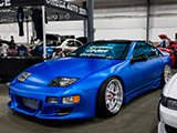Blue Wrap on Nissan 300ZX from Omega Auto Service