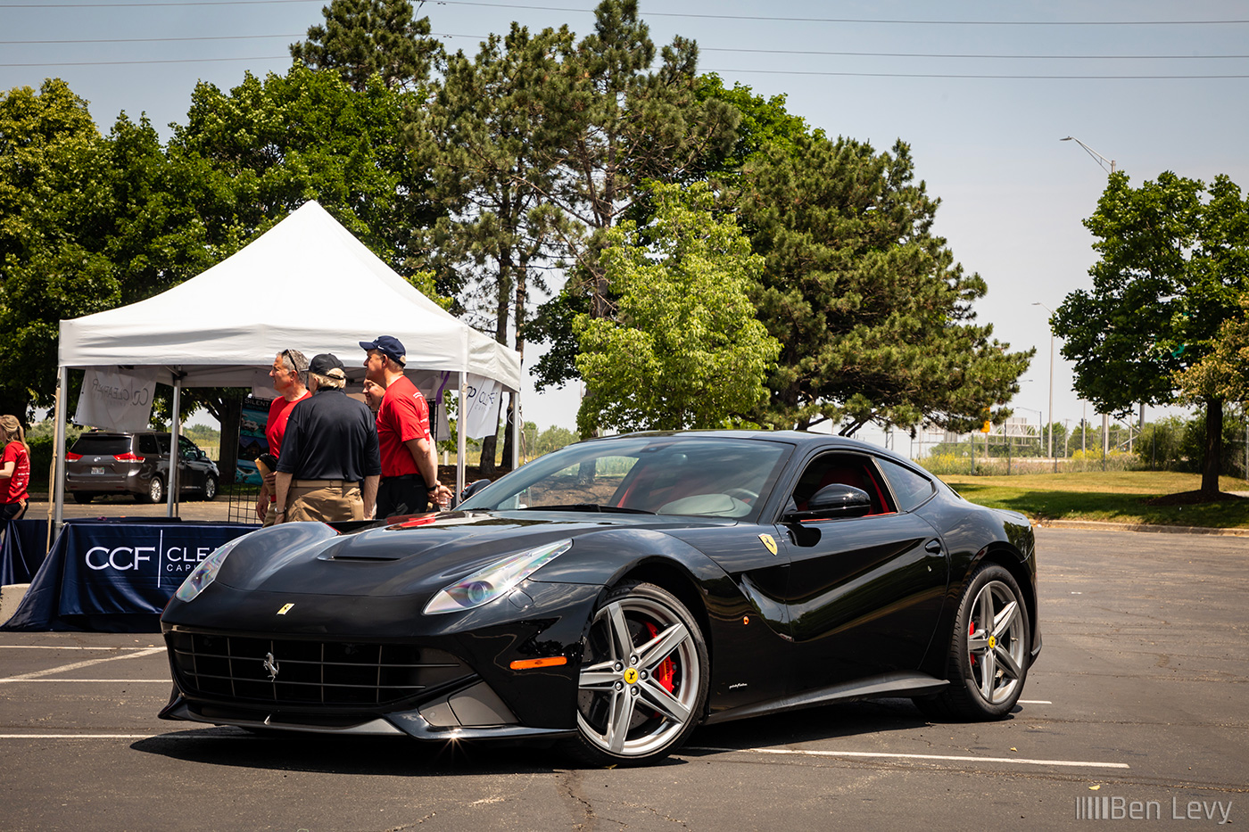 Black Ferrari F12berlinetta at CCp Wealth Car Show