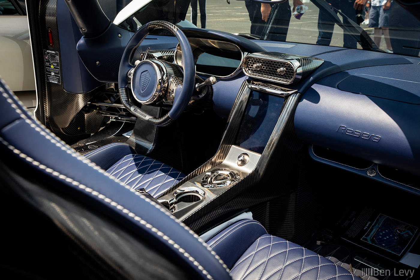 Blue Leather in a Koenigsegg Regera