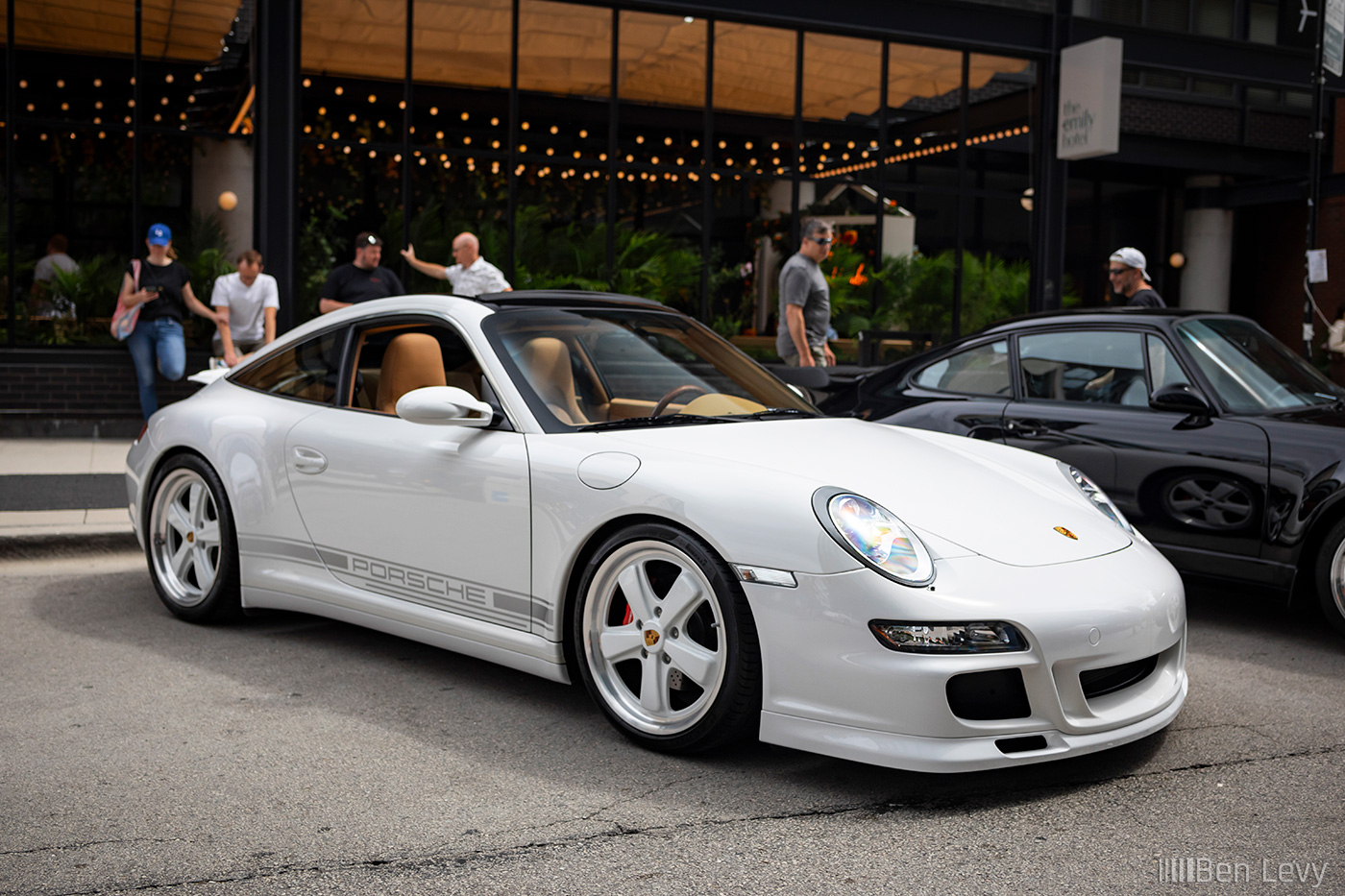 White Porsche 911 Targa 4 for Porsche Restoration Challenge 23