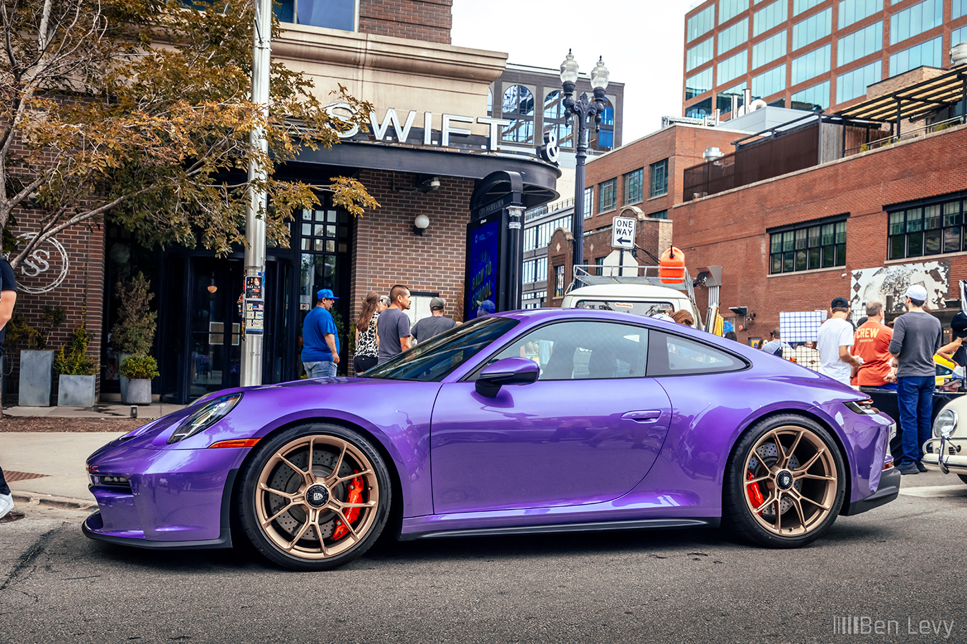 Viola Purple Metallic Porsche 911 GT3 Touring at Checkeditout Chicago