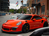 Orange Porsche 911 GT3 RS in Fulton Market