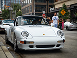 White Porsche 911 Carrera S on the street for Checkeditout