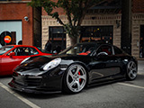 Black Porsche 911 on Rotiform Wheels at Checkeditout Chicago