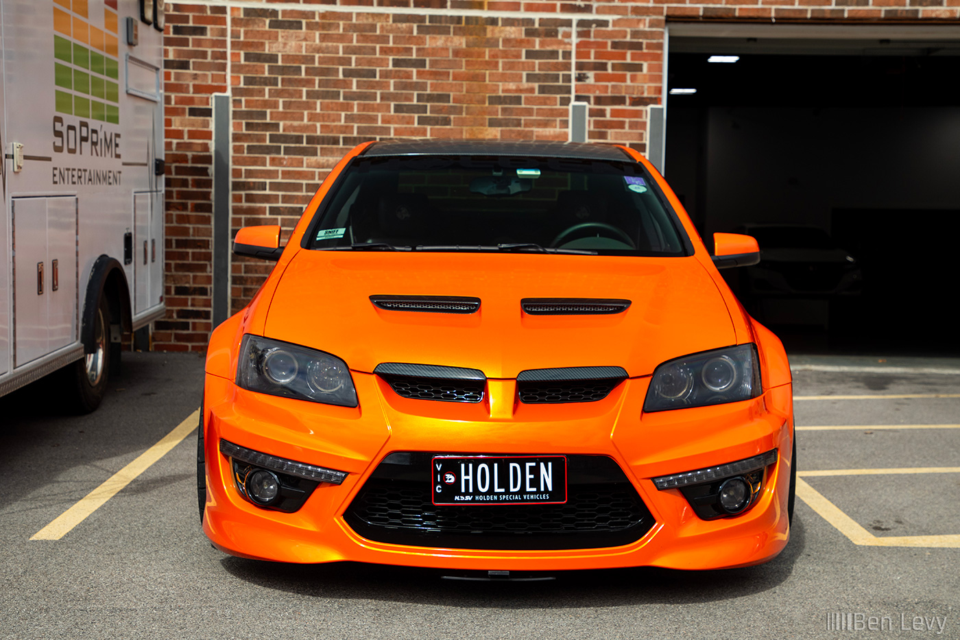 Orange Pontiac G8 GT with Holden License Plate