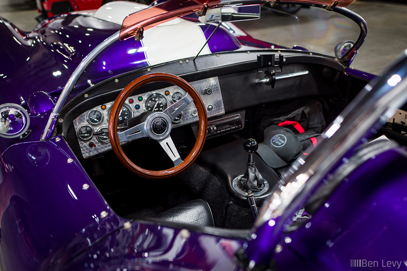 Interior of Purple Beck Lister Roadster
