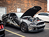 American Flag Wrap on Shelby Mustang