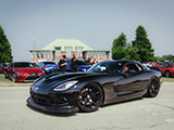 Black Dodge Viper at Chitown Exotics Supercars for Charity