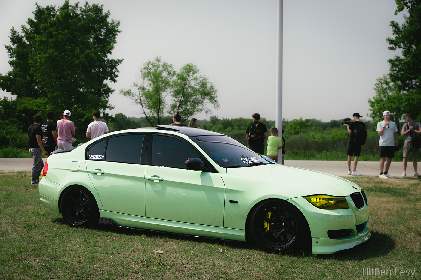 Seafoam Green Wrap on E90 BMW 335i