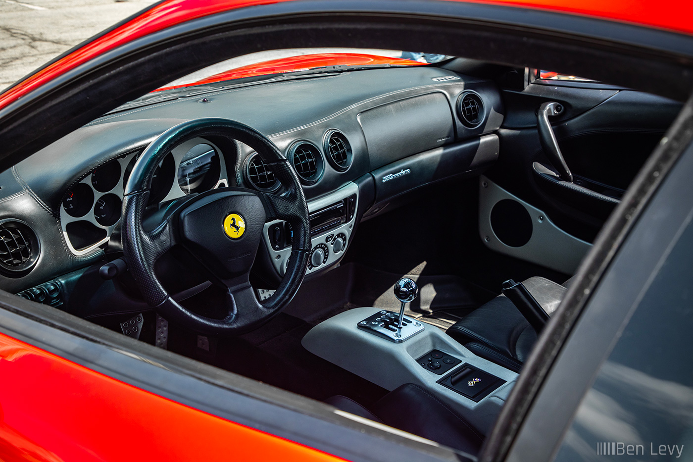 Interior of Manual Ferrari 360 Modena