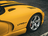 Front Quarter of Yellow Dodge Viper GTS