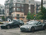 Pair of Aston Martins at Cold Brewed Cars & Coffee Lisle