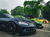 Viper Parking at Cold Brewed Cars & Coffee in Lisle, IL