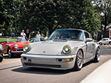 Grey Porsche 964 at Fuelfed Coffee & Classics in Hinsdale