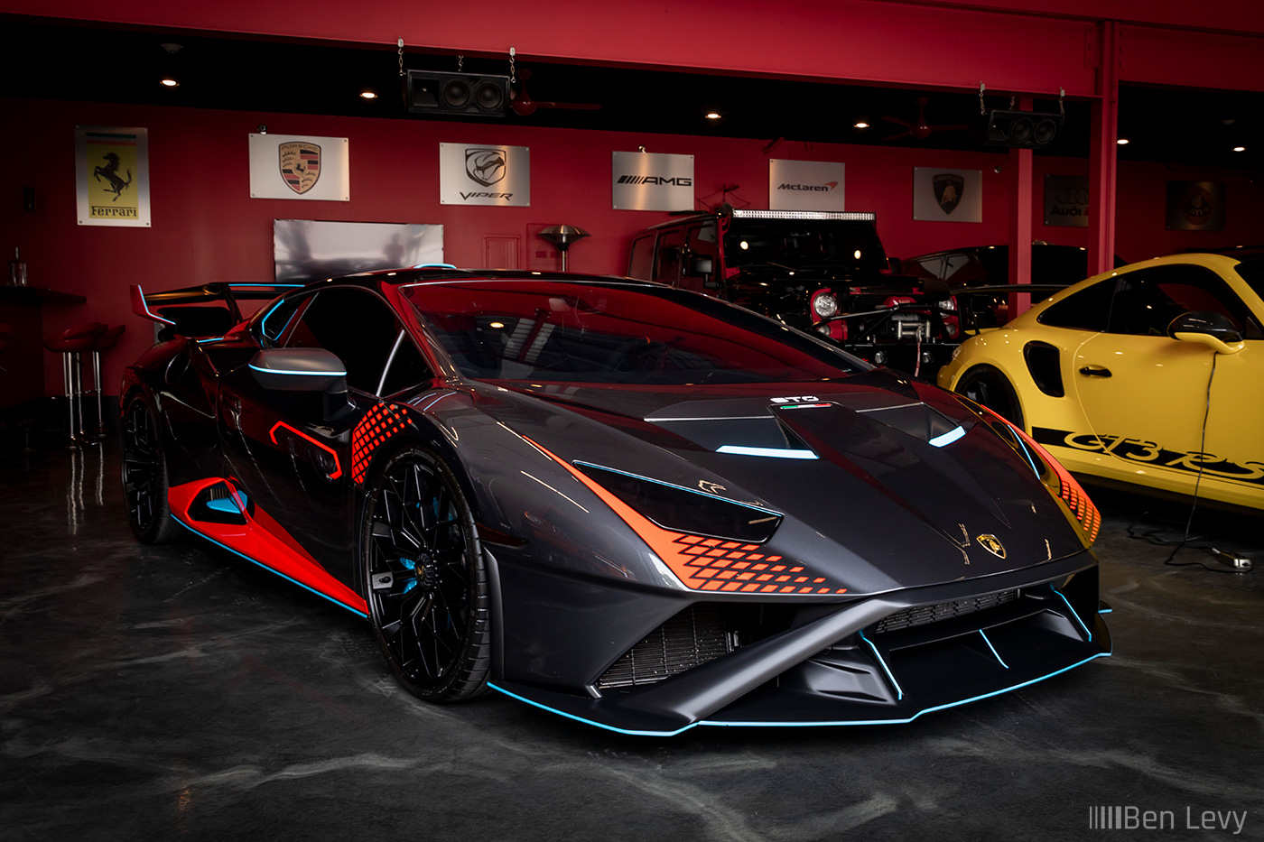 Grey Lamborghini Huracan STO in Plush Garage