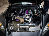 Engine Bay of K Swapped Honda S2000 with Turbo