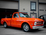 Orange Chevy Pickup Truck