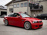 Red E46 BMW M3 at Iron Gate