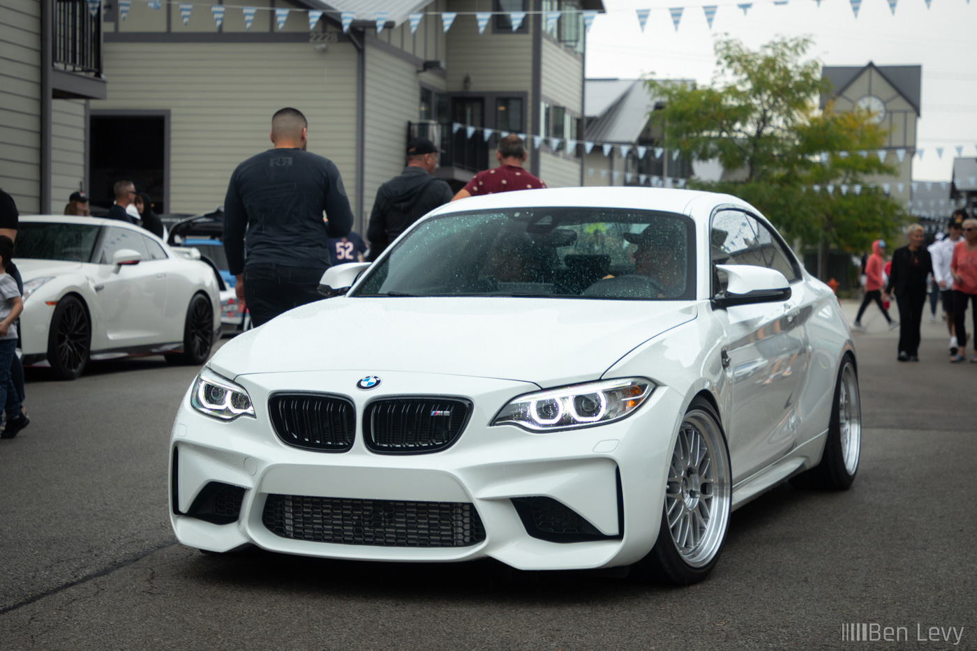 White BMW M2 at Iron Gate