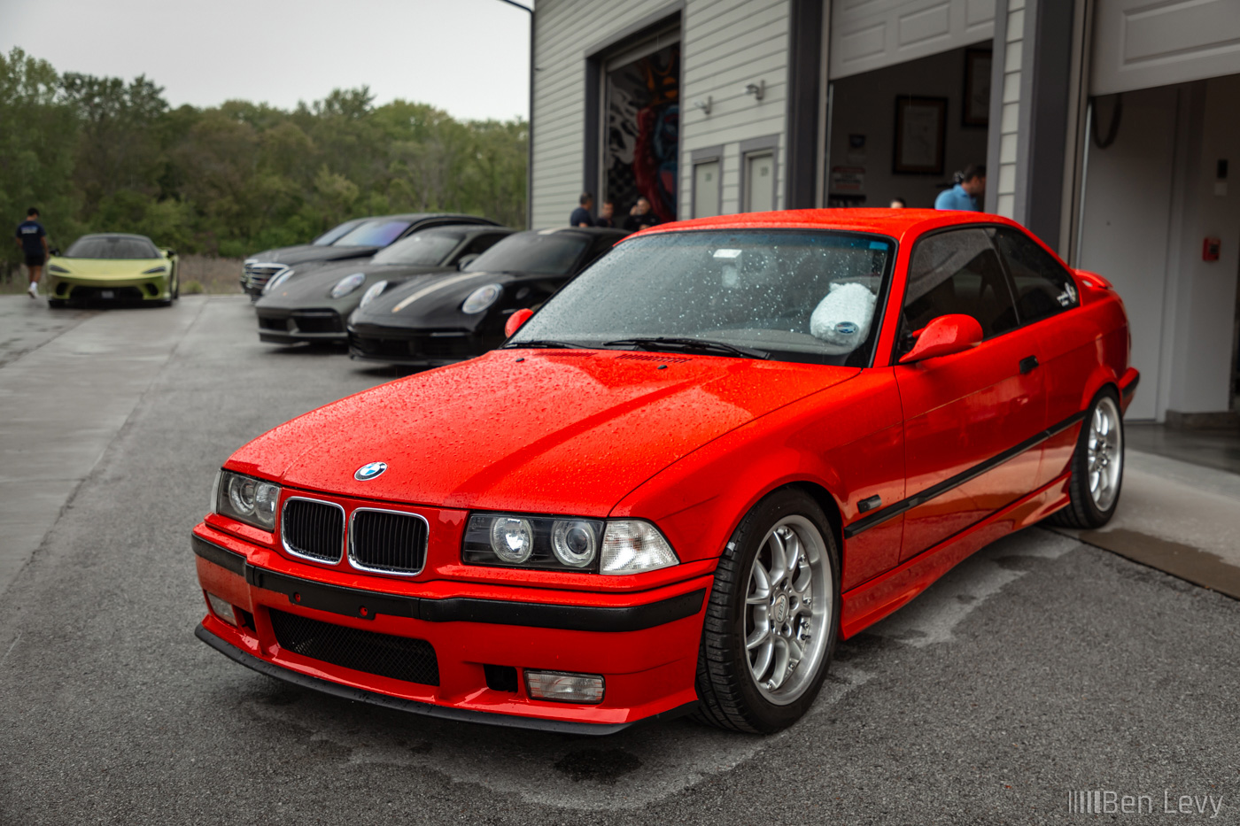 Red BMW 318is Coupe (E36)