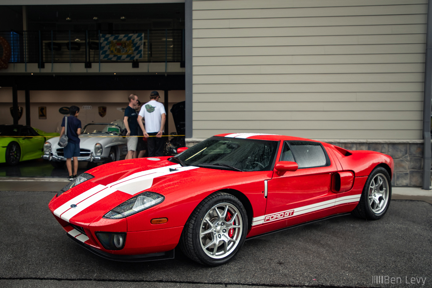 Red Ford GT in a Chicago Suburb