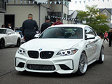 White BMW M2 at Iron Gate