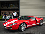 Red Ford GT in a Chicago Suburb